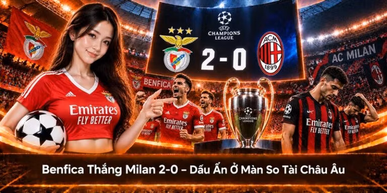 Benfica thắng Milan 2-0