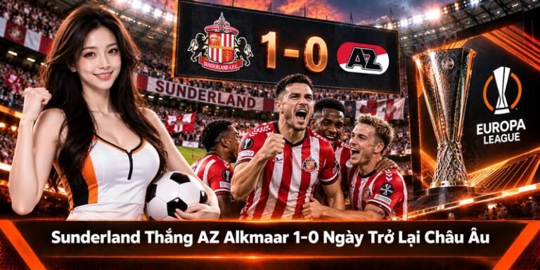 Sunderland thắng AZ Alkmaar 1-0