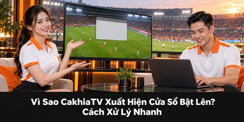 vì sao CakhiaTV xuất hiện cửa sổ bật lên